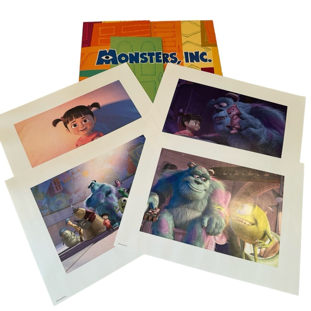 Disney’s Pixar Monsters, Inc Exclusive Lithograph Portfolio Set from 2002